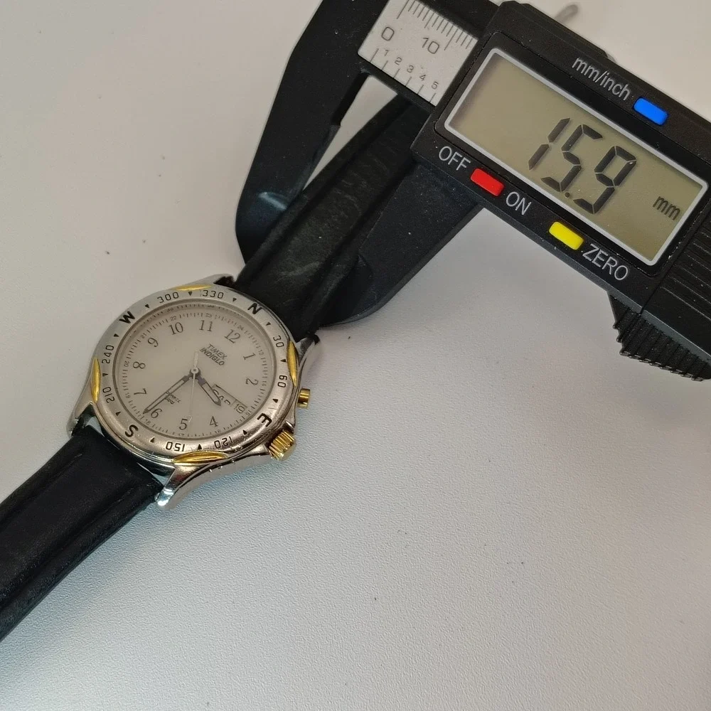 Vintage 1996 Timex Expedition 34mm Mens Quarts Field Military Watch NO‎ INDIGLO